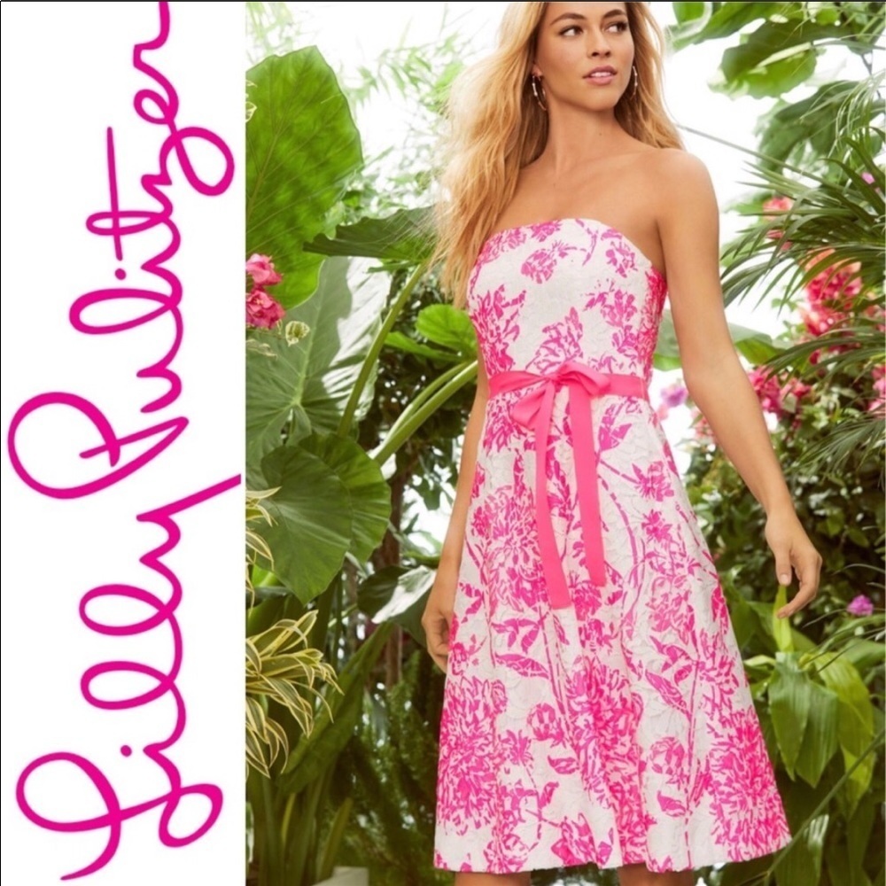 NWT Lilly Pulitzer strapless Sienna Dress size 00